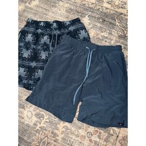 Faherty Shorelight Men's Board Shorts Swim Trunks Blue